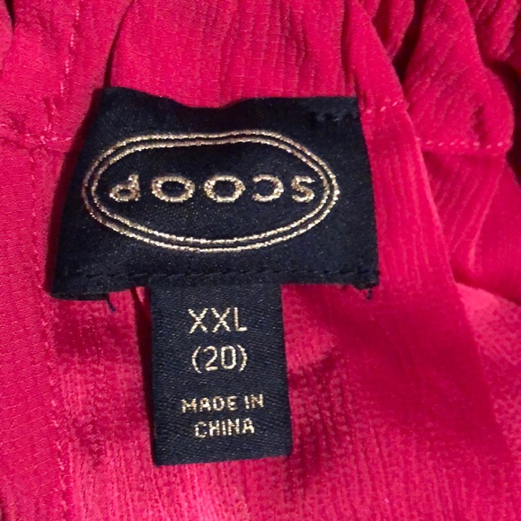 Scoop Pink Blouson Sleeve Back Bow Blouse - Picture 5 of 7